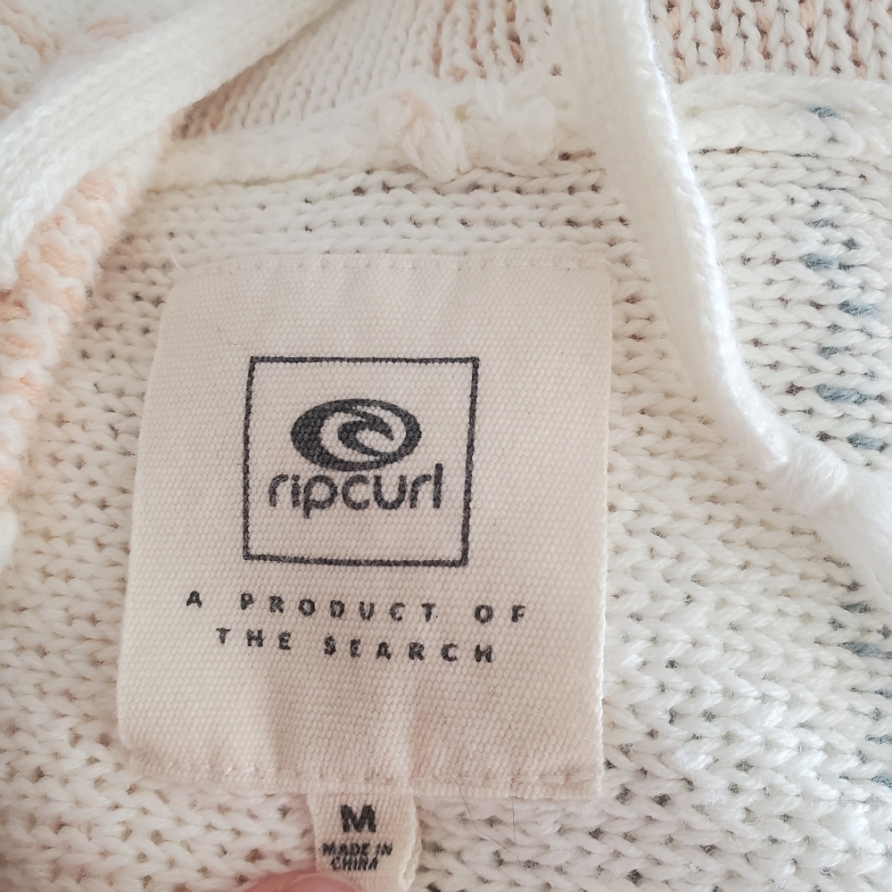 Rip Curl Poncho Hippie Boho Sweater Beach Lounger Medium - Picture 10 of 13